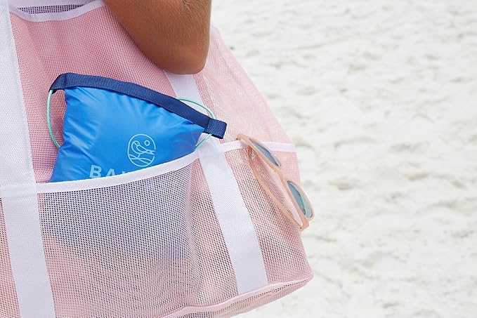 Ballast Cool Combo Beach Pillow - One Inflatable Pillow + One Cooling Pack Bundled Together, The Best Way to Chill at The Beach, Pool, Or Camping (Ocean Blue)