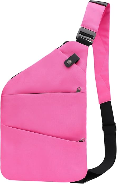Anti Theft Crossbody Travel Bags for Women Men Cross Body Slim Sling Handbags with S Hook Antitheft