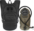 MARCHWAY Tactical Molle Hydration Pack with 2.5L TPU Water Bladder, Compact Yet Spacious Military Backpack for Hiking, Cycling, Backpacking, Hunting, Running