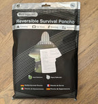 aZengear Emergency Survival Poncho (4pc) Thermal Mylar Foil Blanket for Heat Retention and Rain | Reversible with Hood | Waterproof, Windproof, Portable, Hands-Free, Outdoor Kit (Green)