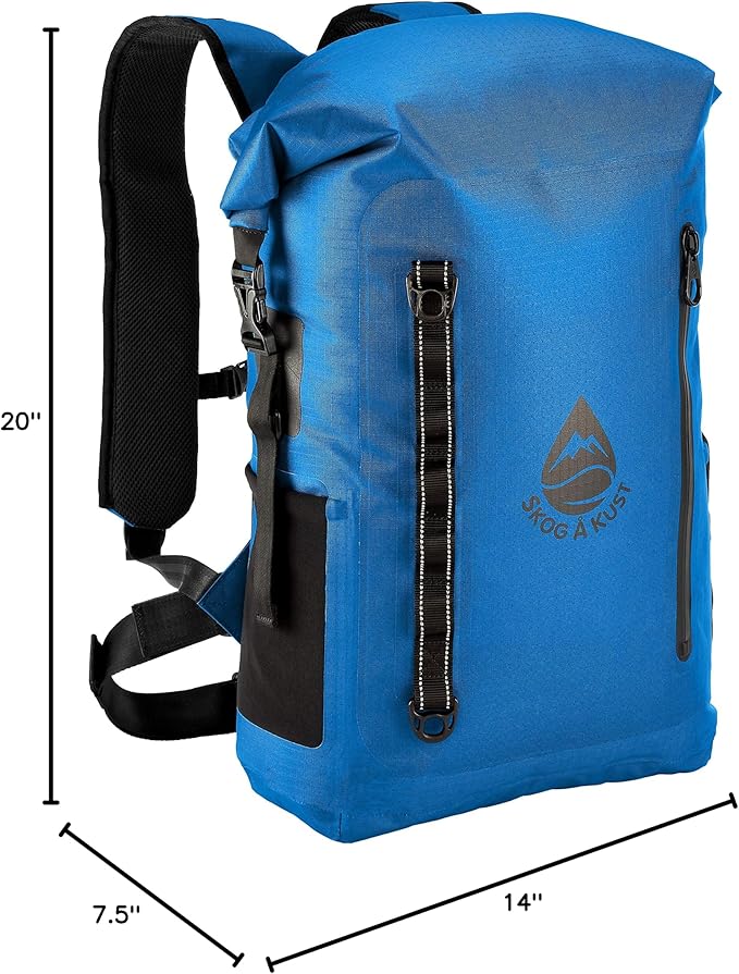 Skog Å Kust BackSåk Pro Waterproof Floating Backpacks with Exterior Airtight Zippered Pocket