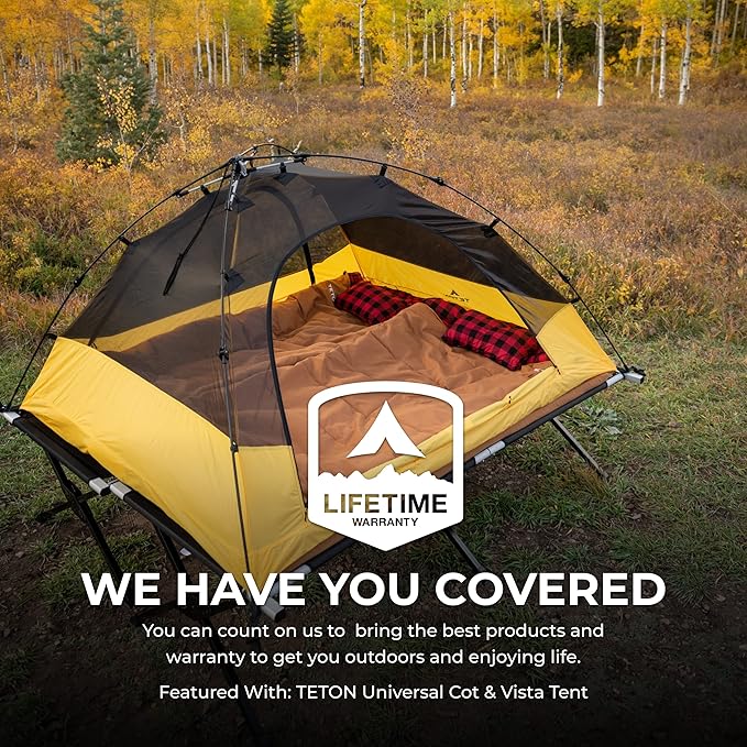 TETON Sports Deer Hunter -35F and 0F Degree Sleeping Bag. Warm and Comfortable Camping Sleeping Bags, Teton Tough Canvas Shell for Camping, Hunting, and Cold Weather