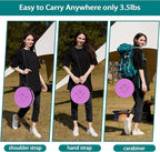 ALEVMOOM Upgraded Portable Collapsible Stool with Cushion,Telescoping Folding Stool for Adults,Yet More Sturdy Camping Stool with Load Capacity 1000lbs,for Outdoor Garden Hiking BBQ