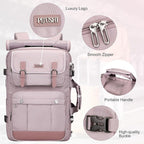 PIJUSHI Travel Backpack for Women Carry on Luggage Backpack Convertible Large Laptop Duffel Bag for Airplanes(PE049 Ashen Purple)