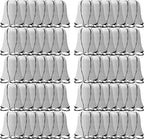 60 Pieces Drawstring Backpack Bags Sports Sackpack Bulk Cinch Gym Bag For Women Men Outdoor Sports Backpack（White）