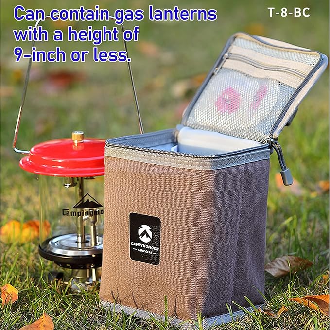 CAMPINGMOON Camping Gear Lantern Storage Case T-8,T-9