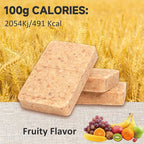 Emergency Food Bars - Fruity Hardtack, Mre Meals Military 2025, Emergency Meals Ration Bars, Camping Hiking Survival Food High Calorie Bars, 12 Count, Long Shelf Life