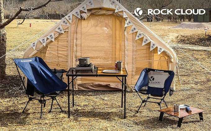 ROCK CLOUD Portable Camping Table Ultralight Aluminum Folding Grill Table Small Camp Table for Beach Hiking Backpacking Outdoor Picnic RV BBQ