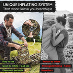 POWERLIX Camping Sleeping Pad - Ultralight Inflatable Camping Mattress Sleeping Mat for Backpacking, Hiking, Compact Lightweight Sleeping Pad for Camping, Inflation Bag/Repair Kit Included