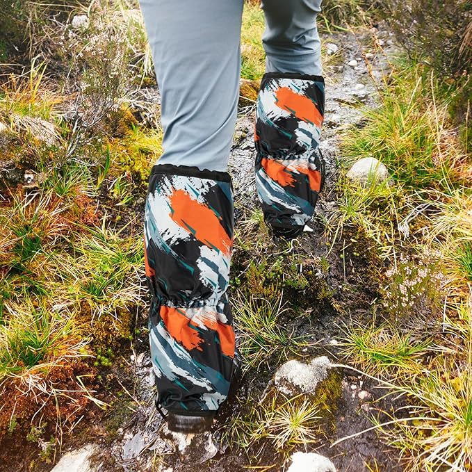 Waterproof Adjustable Leg Gaiters for Men and Women Snow Boot Gaiters for Hiking in Hunting Sand and Mud Mountain Climbing or Snowshoeing