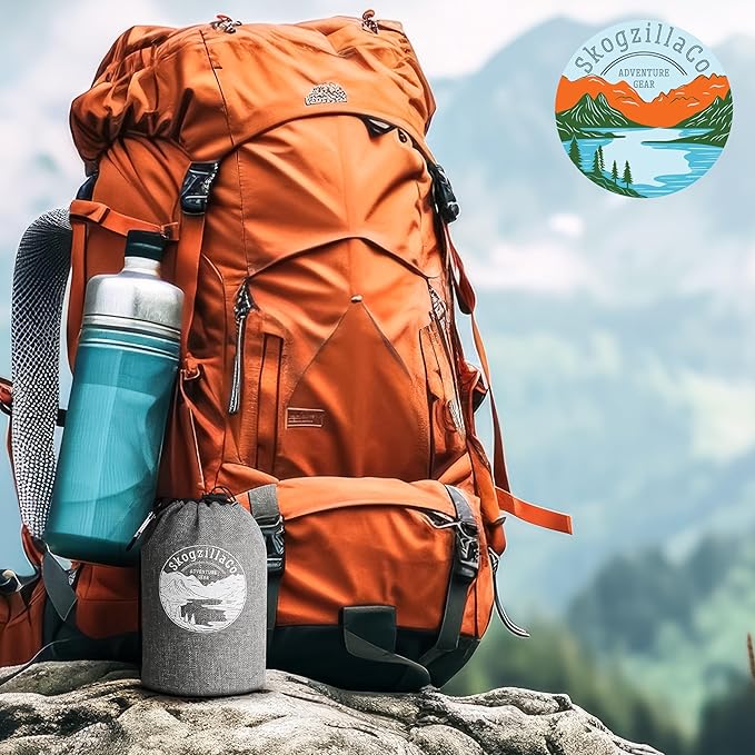 TrailNeck 1.0 camping pillow-Compact, portable, packable, camping essentials, outdoor gear, hiking, backpacking, deployments, beach, car, plane travel pillow. Firm pillows for multi-position sleepers.