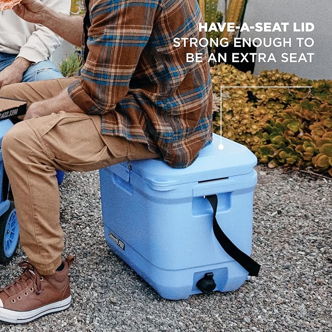 Coleman Pro Heavy-Duty 25qt Ultra-Light Premium Hard Cooler, Extra-Thick Insulation Keeps Ice up to 3 Days, 36-Can Capacity