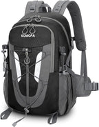 Hiking Backpack 30L Lightweight Travel Daypack Small Day Pack for Men Women Outdoor Camping Backpacking, Black