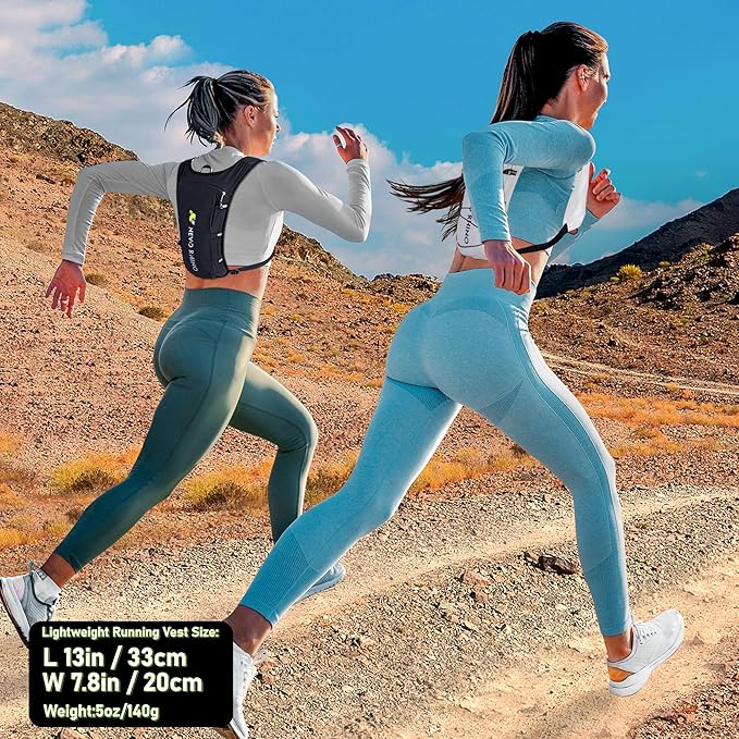 Hydration Running Vest for Women, Water Vest Backpack 5L Small, Lightweight Hydration Pack Mini Vest Women for Hiking, Trail Marathon Race (Pack with 1.5L Water Bladder)