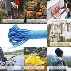 TECEUM 5/32" Paracord Rope 1000 – 1000ft / 200ft / 100ft / 50ft – Tactical Parachute Cord 4mm – 45+ Colors – Nylon String for Survival & Camping Gear – Stripe Cord for Survival – Utility Rope