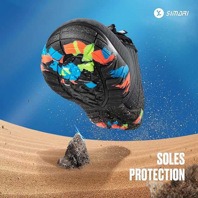 SIMARI Water Shoes for Women Men - Barefoot Quick-Dry Aqua Socks | Lightweight Swim Shoes for Surfing, Swimming, Beach Sports, Kayaking, Diving | Non-Slip Design