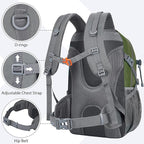 Hiking Backpack 30L Lightweight Travel Daypack Small Day Pack for Men Women Outdoor Camping Backpacking, Army Green