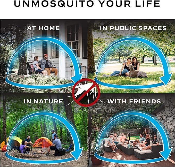 Thermacell Mosquito Repellent Rechargeable Adventure EX-Series EX90; Patio Shield with 9-Hour Battery, Includes 12-Hour Refill, Rubber Armor & Carabiner; Scent Free Bug Spray Alternative