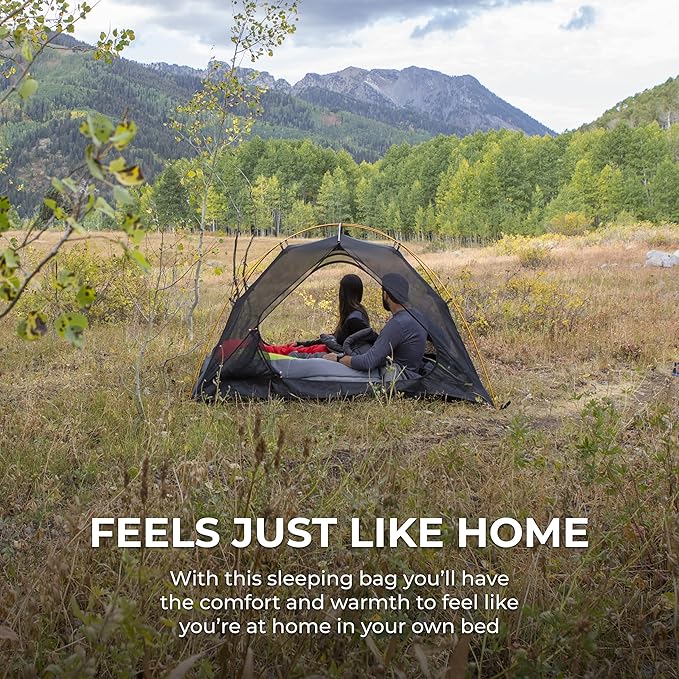 Teton 20F and 5F Degree Sleeping Bag; Lightweight, Warm Weather Mummy Sleeping Bags for Adults and Kids, Camping, Backpacking, Hiking