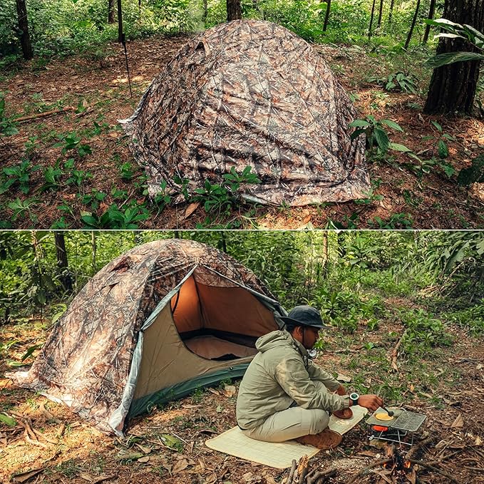 GEERTOP Ultralight 2 Person Backpacking Tent 4 Season Waterproof Camping Tent Double Layer Cold Weather Easy Set Up Tents for Family Camp, Hiking, Hunting Outdoor Mountaineering Travel