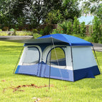 Vidalido Tents，6-8 Person Camping Tent with Extended Vestibule，2 Room Weather Resistant Family Tents，Easy Install Waterproof Outdoor Tent for Backpacking and Camping Hiking