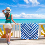 Elite Trend Quick Dry Towel Extra Large 78x35 Inch - Microfiber Beach Towel - Perfect for Beach, Travel, Swimming, Pool, Yoga, Hiking, Camping - Lightweight, Fast Drying, Compact for Adults (Maze)