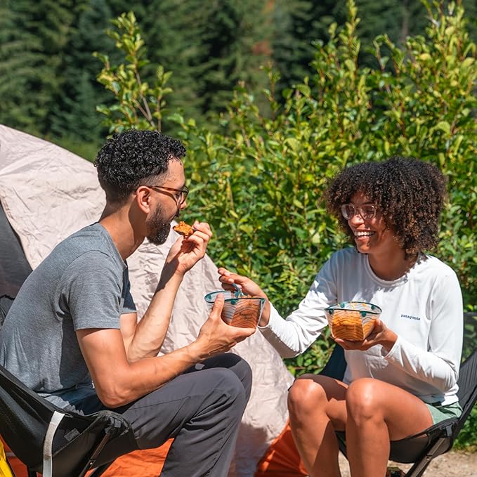 Coghlan's Snapfold™ Bowls 2-Pack – Collapsible, Lightweight and Leakproof for Camping, Hiking, Travel, Picnics, and Outdoor Adventures, BPA-Free, Foldable Space-Saving Design for Easy Storage