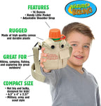Nature Bound Water Hydration Canteen for Little Kids with Handy Pocket, Adjustable Strap, Snap On Canvas Cover, 16 Ounce Capacity, and Screw-On Lid (for Little Boys and Girls Age 3 and Up)