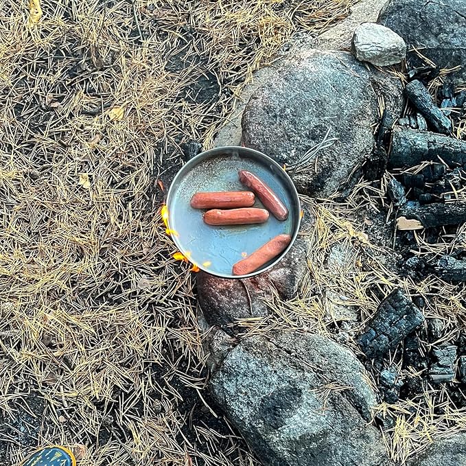 Titanium Trek Plate - Ultralight, Durable Camping Dish Pan Plate - Outdoor Kitchen Essential for Backpacking & Camping - 1200ml