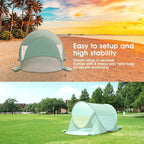 ISILER Pop Up Beach Tent, Portable Outdoor Shade, UPF 50+ Baby Shelter, Easy Setup Windproof Waterproof Canopy