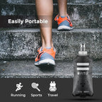 Soft Flask - Shrink As You Drink Soft Water Bottle for Hydration Pack - Folding Water Bottle Ideal for Running, Hiking, Cycling, Climbing & Rigorous Activity