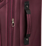 SwissGear Sion Softside Expandable Luggage, Merlot, Checked-Medium 25-Inch