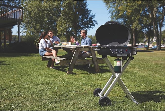 Coleman RoadTrip 225 Portable Propane Grill, 2-Burner Gas Grill with Matchless Ignition & Adjustable Temperature Control, 11,000 BTUs of Power for Grilling, Tailgating, Camping, BBQ, & More
