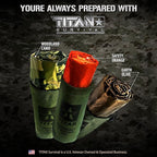 TITANSurvival Emergency Sleeping Bags for Survival 36” x 78” - 90% Heat Retention, 41% Thicker & Waterproof - Durable Survival Sleeping Bag for Cold Weather Camping - Thermal Sleeping Bag Outdoor Use