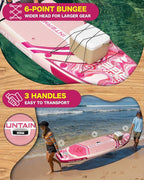 11'x34 Ultra Wide Paddleboard, Inflatable SUP&430lb Capacity for All Skill, Stand-up Paddle Board for Yoga/Family, EVA Deck, US Fin, High-Pressure Pump, 100L Bag, Safety Leash