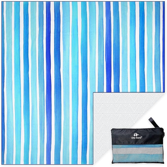Quick Dry Towel Extra Extra Large 72x72 Inch - Microfiber Beach Towel - Perfect for Beach, Travel, Swimming, Pool, Yoga, Hiking, Camping - Lightweight, Fast Drying, Compact for Adults (Maldives)