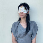 Sleep Mask Pure Cotton Eye Mask with Elastic Band,Comfort Sleeping Shade for Nighttime Sleeping, Traveling & Napping,Side Sleeper Eye Cover Cooling with Travel Bag Gift Package(Floral)