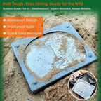 Survival Fire Starter Kit - Ferro Rod & Magnesium Fire Starter Compact Stove with Flint and Steel to Firestarter Fireplace Pit for Outdoor Camping Bushcraft Hiking Emergency Gadgets