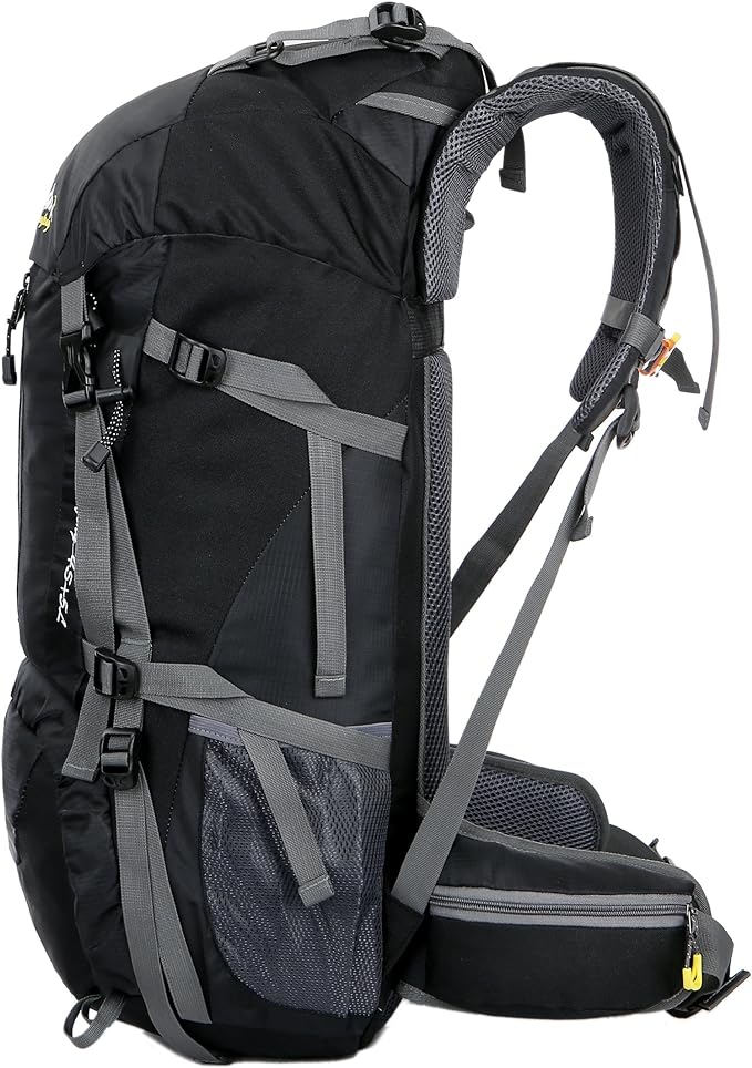 WoneNice 50L(45+5) Waterproof Hiking Backpack - Outdoor Sport Daypack with Rain Cover