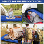 HiiPeak Strong Support Camping Mat, Inflatable Sleeping Mattress 3.9 Inch Thickness Sleeping Pad with Pillow, Quick Inflation Ultralight Portable Camping Sleeping Bed for Backpacking, Hiking, Picnic