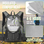 N NEVO RHINO Hydration Backpack, 18L Multipurpose Hiking Backpack with 3L Water Bladder, Water Backpack Insulated Hydration Pack Ideal for Hiking and Cycling