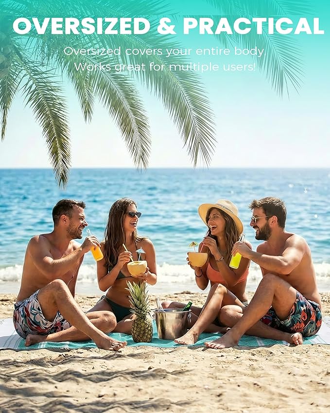 Antfuny Turkish Beach Towels Vacation Essentials Quick Dry Absorbent Adult Oversized Bath Pool Swim Long Towel Lightweight Thin Fast Drying Over The Lounge Chair Towel Sand Repellent Anti Green