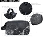 Elviros Toiletry Bag for Men, Large Travel Shaving Dopp Kit Water-resistant Bathroom Toiletries Organizer PU Leather Cosmetic Bags