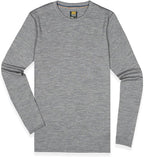 MERIWOOL Mens Base Layer - 100% Merino Wool Midweight Long Sleeve Thermal Shirt