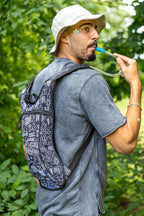 Vibe Festival Gear Hydration Pack Backpack with 2L Water Bladder for Women, Men, Teens, Kids - Hydropack Hydro Sports, Outdoor, Running, Camping, Hiking, Festivals, Raves