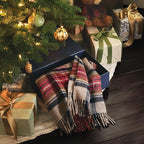 Pendleton Wool Blanket - Camping Blanket with Leather Strap Carrier - Plaid, Soft, Virgin Wool, Backpacking Blanket for Warmth and Comfort, Outdoor Adventures, Travel, Picnics, and Cozy Home Comfort