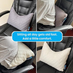 Sidney Sleep Mini Travel Size Neck Pillow - Knee, Back Lumbar and Support - Small Curved Pillow - 14 x 19 Inches - Adjustable Loft - Washable - Drawstring Backpack Included (White)