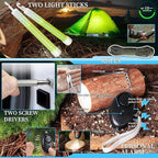 Survival Kits 37 in 1, Gifts for Men Dad Husband Valentine's Day, Emergency Survival Gear and Equipment, Camping Hiking Outdoor Adventure Cool Gadgets, Stocking Stuffers