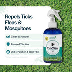 3 Moms Organics, TickWise 8oz Extra Strength Double Whammy 2-Pack - DEET- Free, Tick and Insect Repellent, Plant Based Essential Oils, All Natural Ingredients, Safe for Kids, Adults, Dogs & Horses