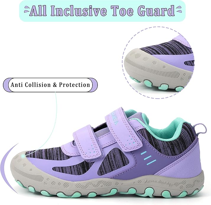 Mishansha Kids Hiking Boots Toddler Girls Boys Hiking Shoes Water-Resistant Anti-Collision Non-Slip Athletic Outdoor Trekking Boots